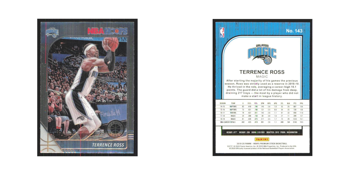 Terrence Ross 2019 NBA Hoops Premium #143 Orlando Magic Basketball Card NM