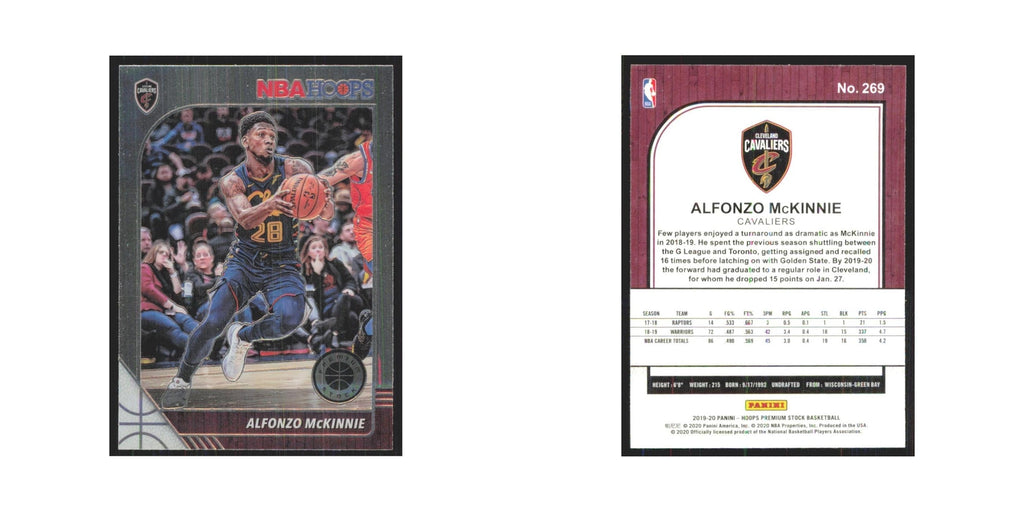Alfonzo McKinnie 2019 NBA Hoops Premium #269 Cleveland Cavaliers NM