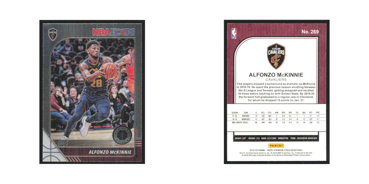 Alfonzo McKinnie 2019 NBA Hoops Premium #269 Cleveland Cavaliers NM