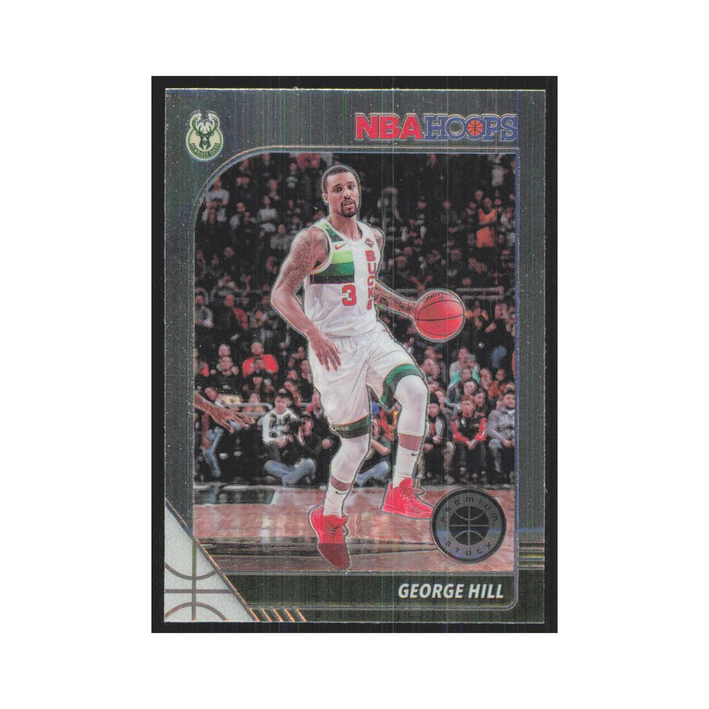 George Hill 2019 NBA Hoops Premium #93 Milwaukee Bucks Basketball Card NM
