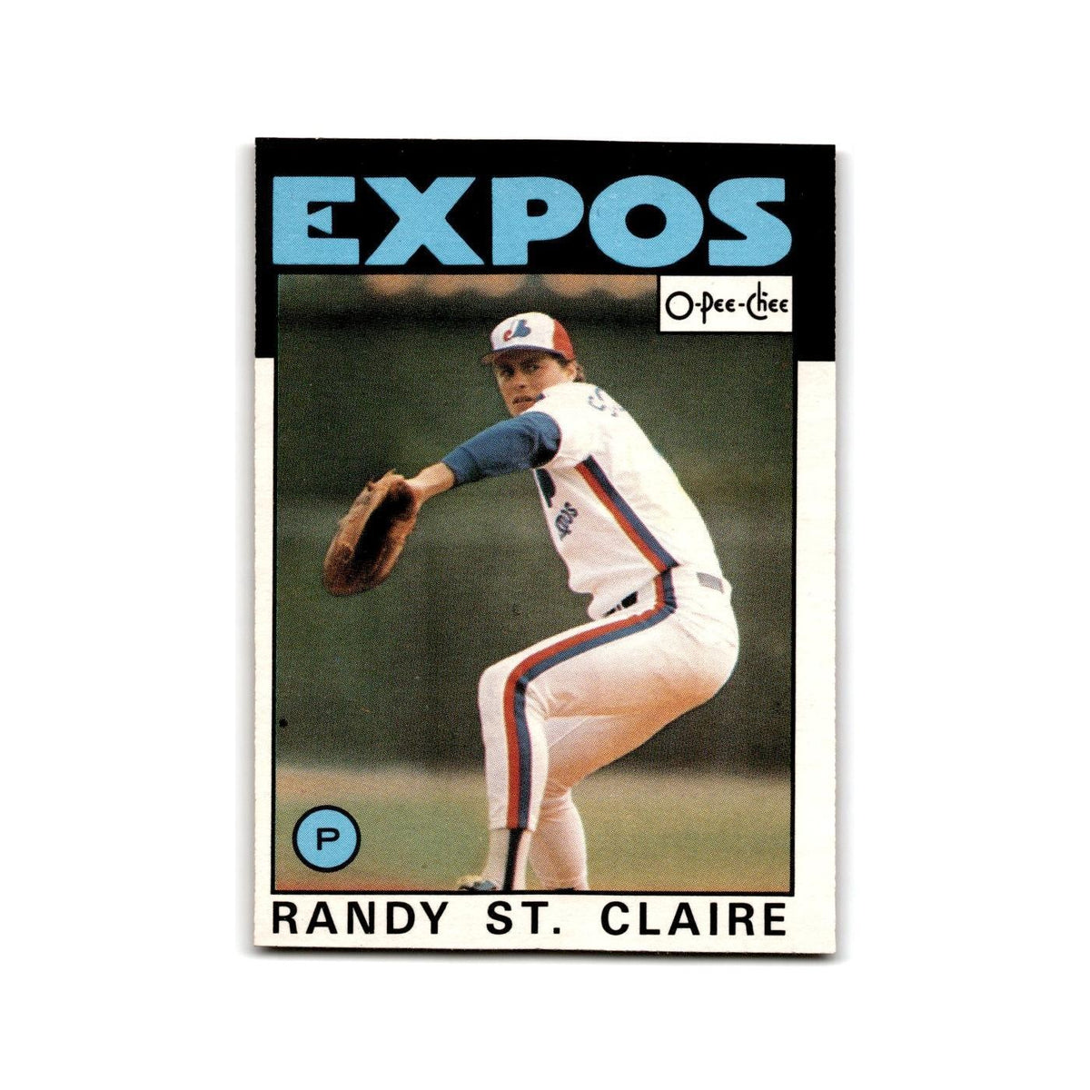 Randy St. Claire 1986 O-Pee-Chee #89 Montreal Expos Baseball Card NM