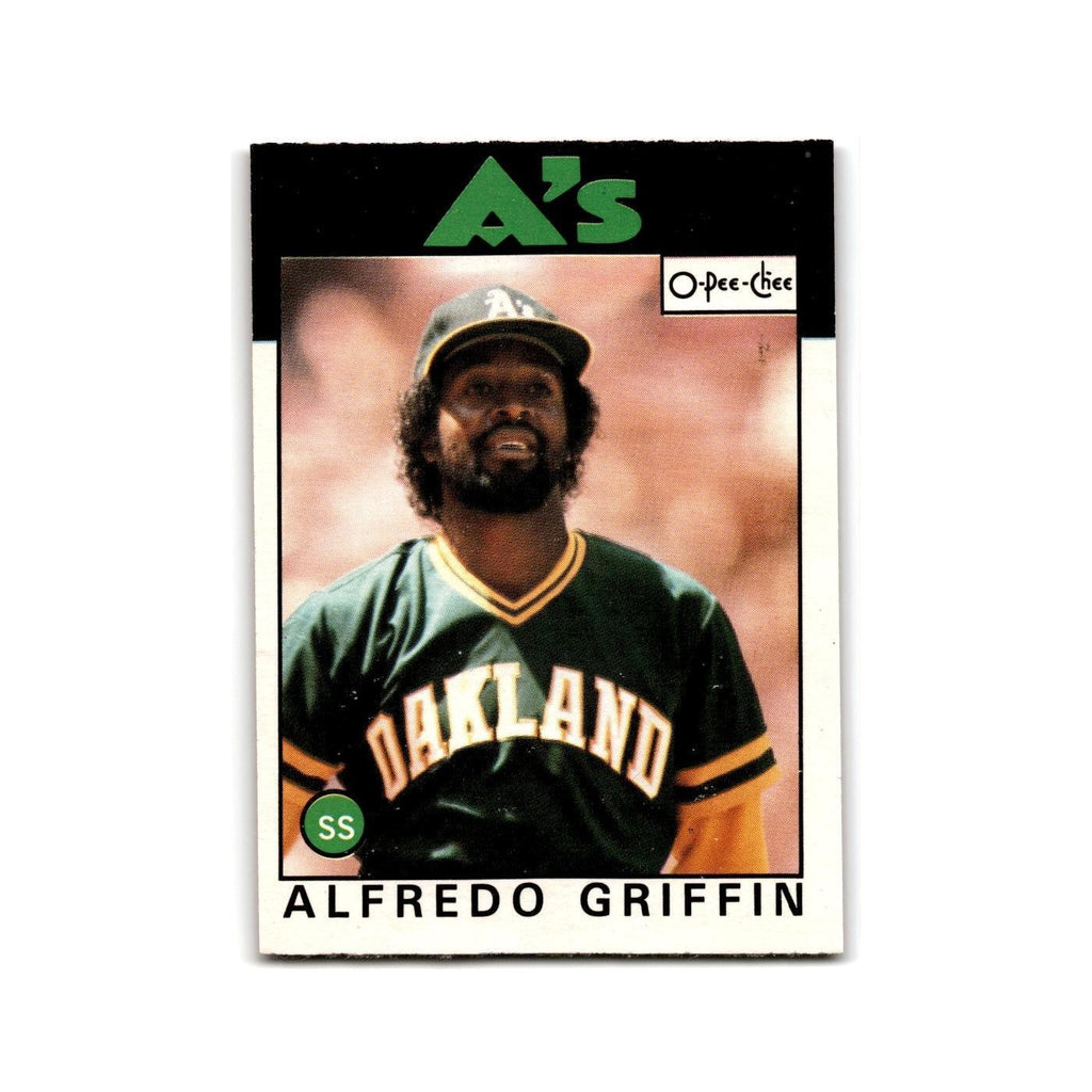 Alfredo Griffin 1986 O-Pee-Chee #121 Oakland Athletics Baseball Card NM