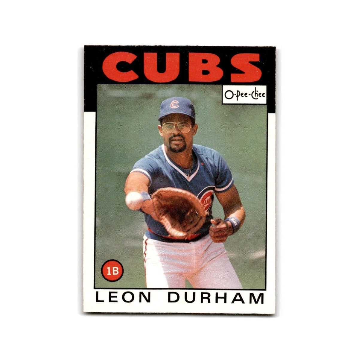 Leon Durham 1986 O-Pee-Chee #58 Chicago Cubs Baseball Card NM