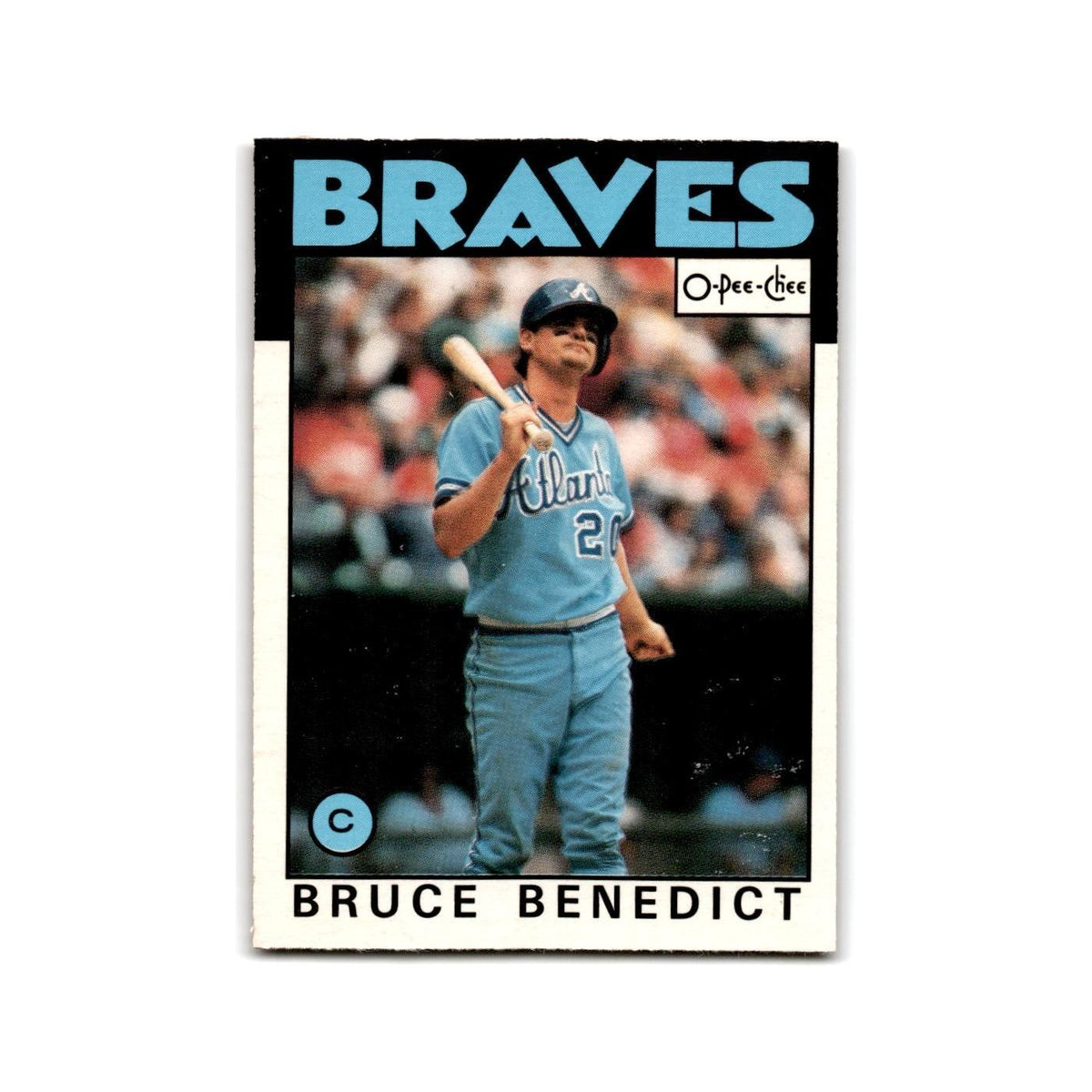Bruce Benedict 1986 O-Pee-Chee #78 Atlanta Braves Baseball Card NM