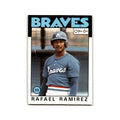 Rafael Ramirez 1986 O-Pee-Chee #107 Atlanta Braves Baseball Card NM