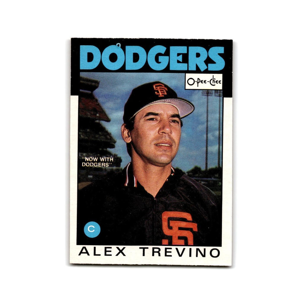 Alex Trevino 1986 O-Pee-Chee #169 Los Angeles Dodgers Baseball Card NM