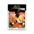 Dusty Baker 1986 O-Pee-Chee #31 Oakland Athletics Baseball Card NM