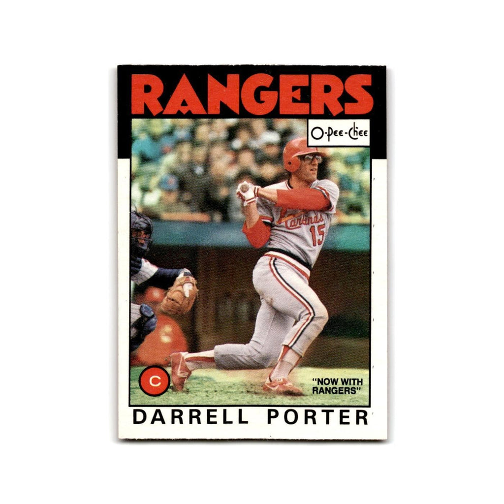 Darrell Porter 1986 O-Pee-Chee #84 Texas Rangers Baseball Card NM