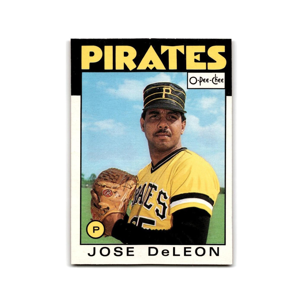 Jose DeLeon 1986 O-Pee-Chee #75 Pittsburgh Pirates Baseball Card NM
