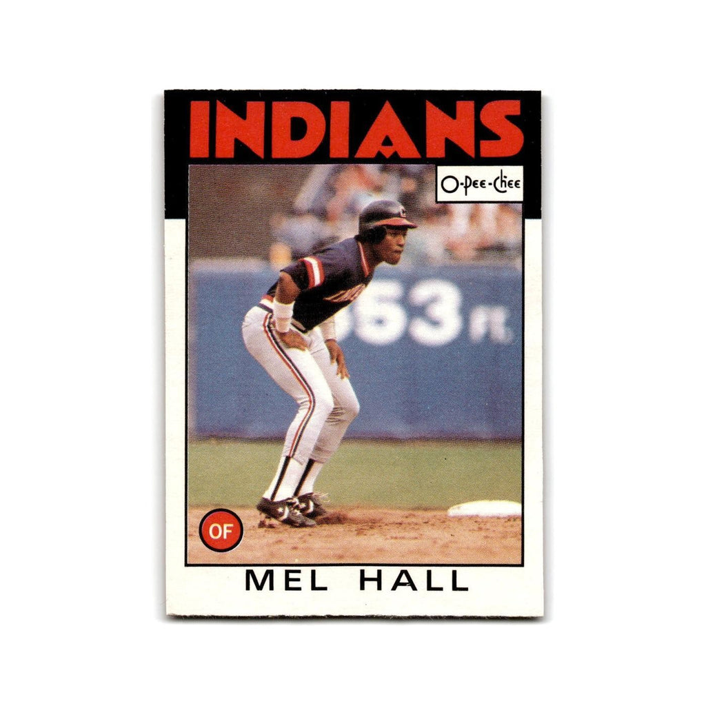 Mel Hall 1986 O-Pee-Chee #138 Cleveland Indians Baseball Card NM
