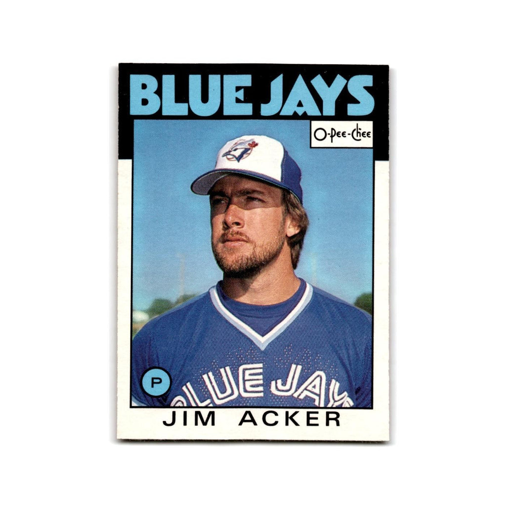 Jim Acker 1986 O-Pee-Chee #46 Toronto Blue Jays Baseball Card NM
