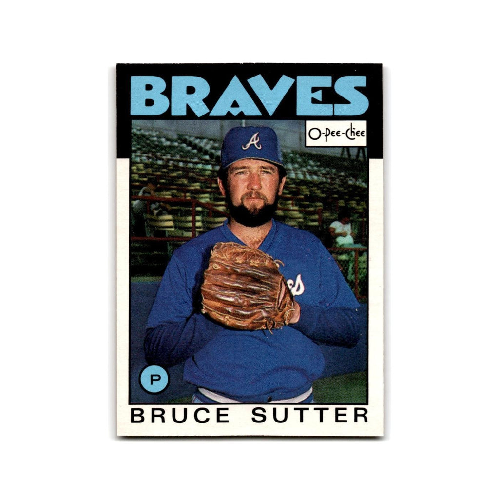 Bruce Sutter 1986 O-Pee-Chee #133 Atlanta Braves Baseball Card NM