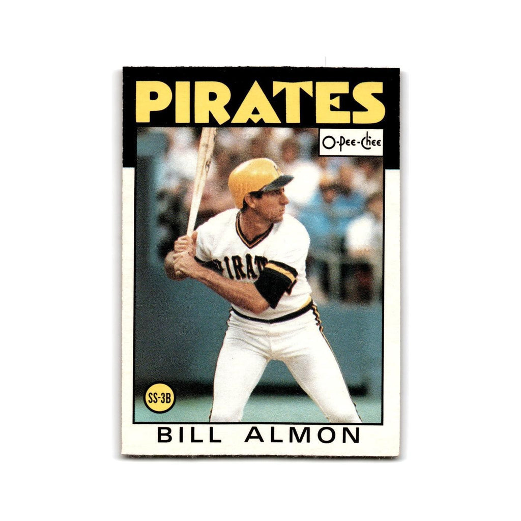 Bill Almon 1986 O-Pee-Chee #48 Pittsburgh Pirates Baseball Card NM
