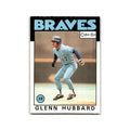 Glenn Hubbard 1986 O-Pee-Chee #112 Atlanta Braves Baseball Card NM