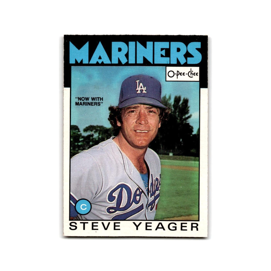Steve Yeager 1986 O-Pee-Chee #32 Seattle Mariners Baseball Card NM