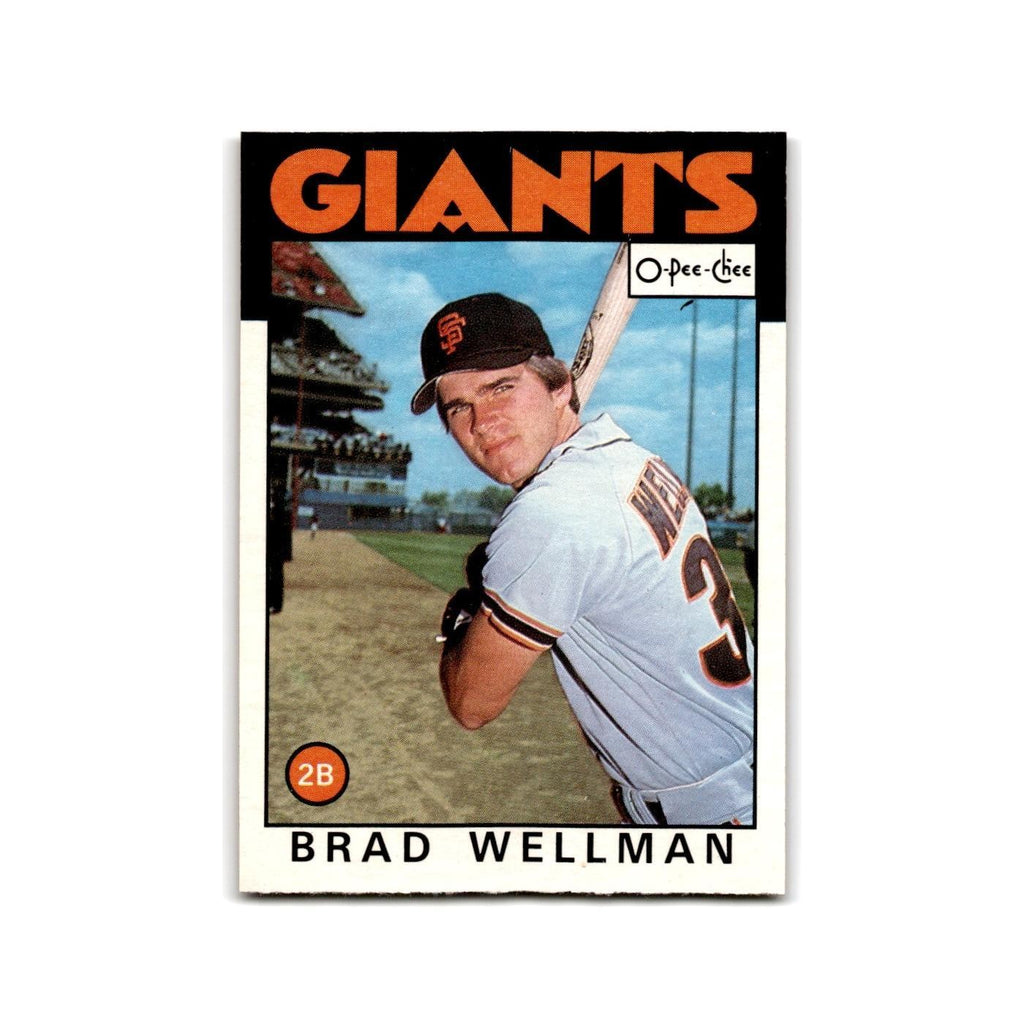 Brad Wellman 1986 O-Pee-Chee #41 San Francisco Giants Baseball Card NM