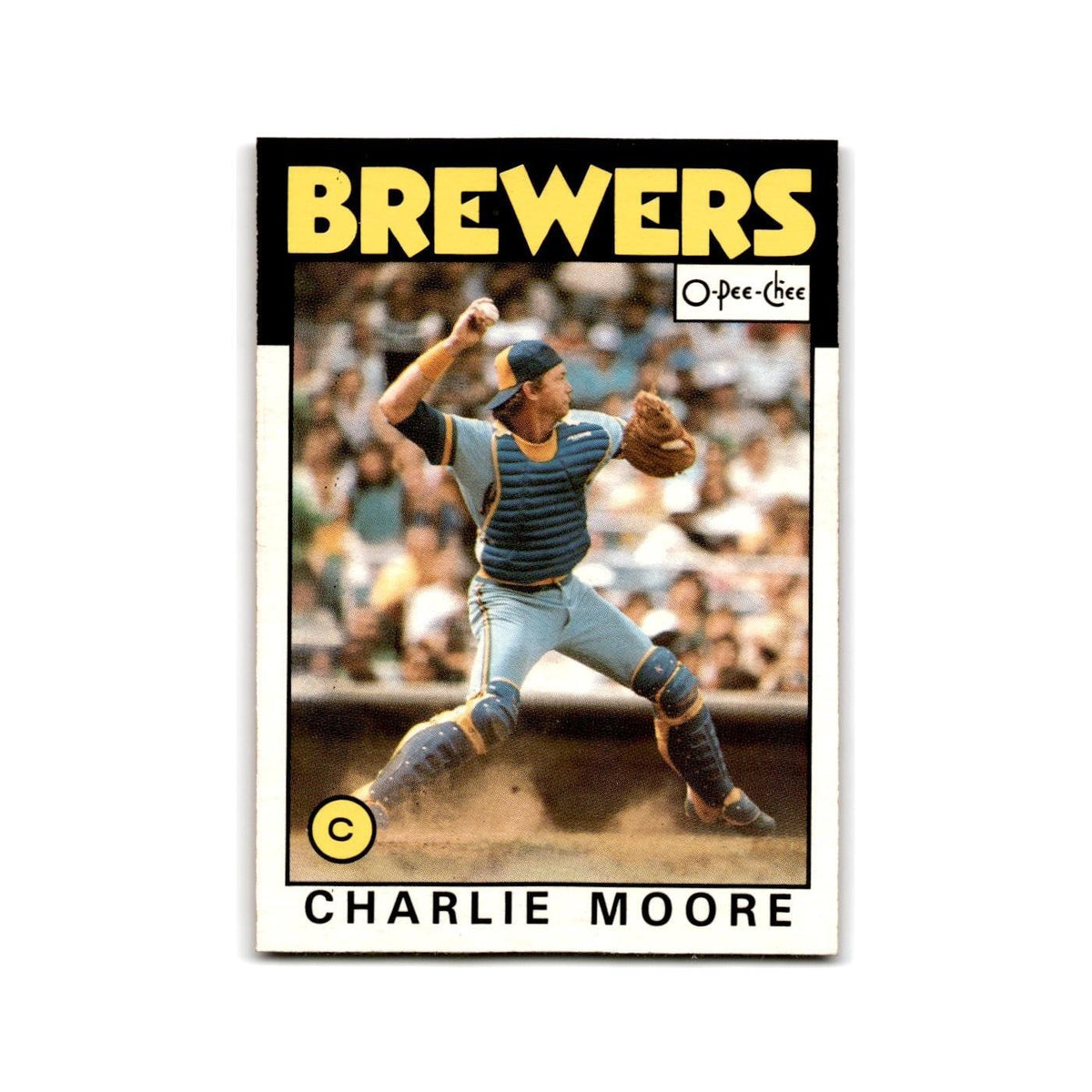 Charlie Moore 1986 O-Pee-Chee #137 Milwaukee Brewers Baseball Card NM