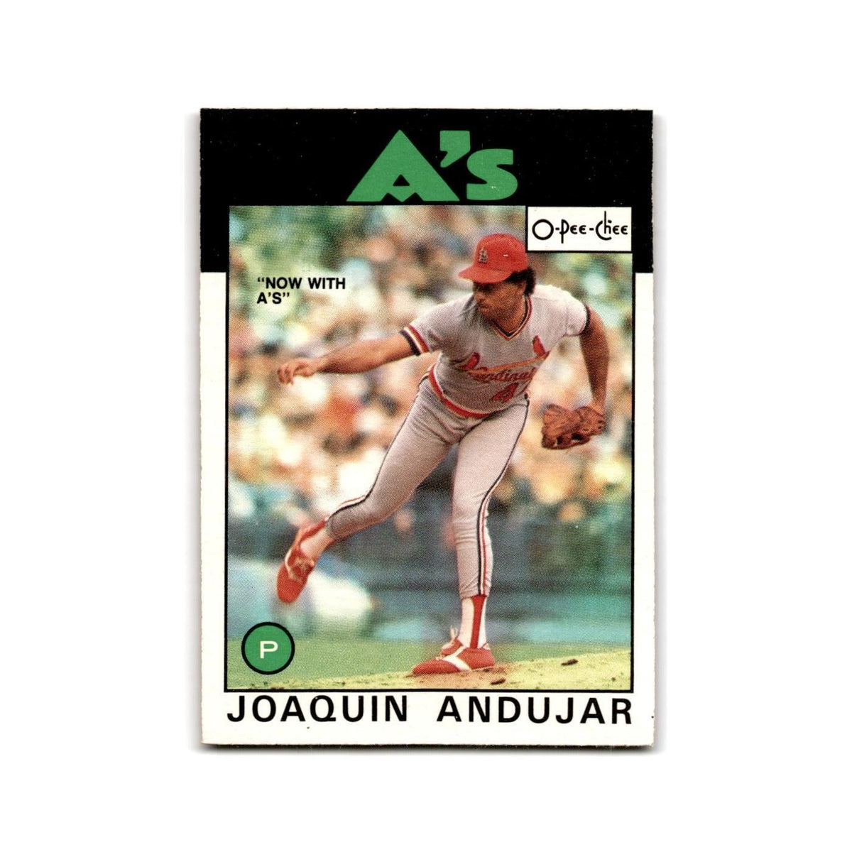 Joaquin Andujar 1986 O-Pee-Chee #150 Oakland Athletics Baseball Card NM