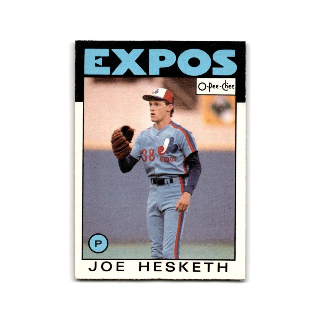 Joe Hesketh 1986 O-Pee-Chee #42 Montreal Expos Baseball Card NM