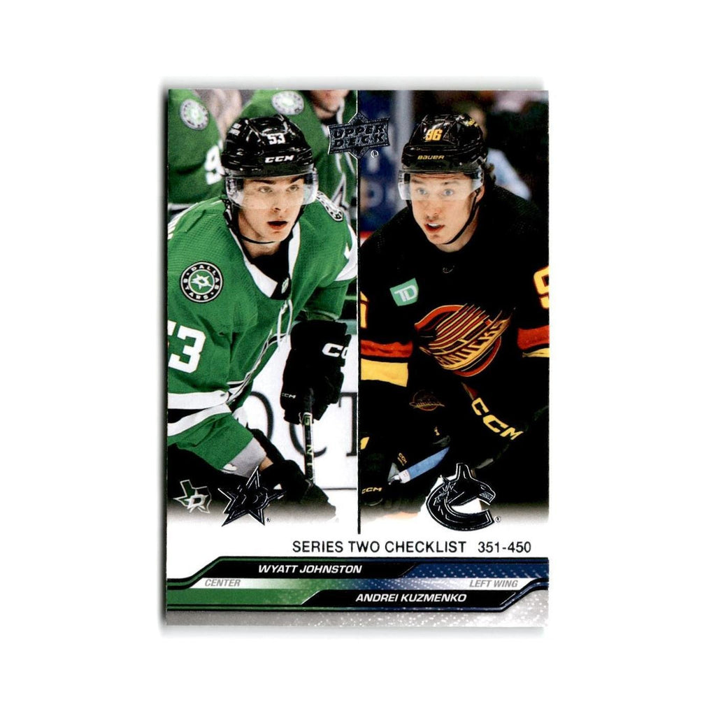 2023 Wyatt Johnston / Andrei Kuzmenko Dallas Stars / Vancouver Canucks