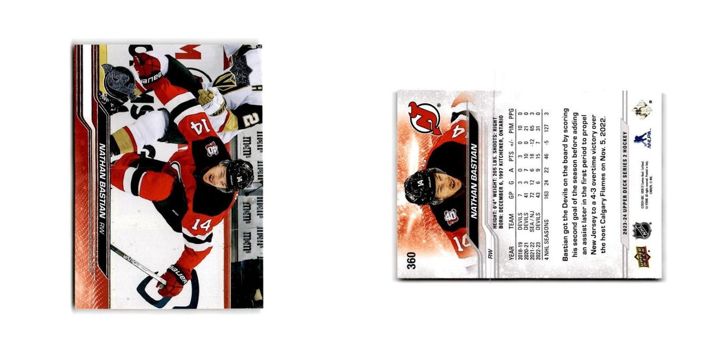 2023 Upper Deck Nathan Bastian New Jersey Devils #360