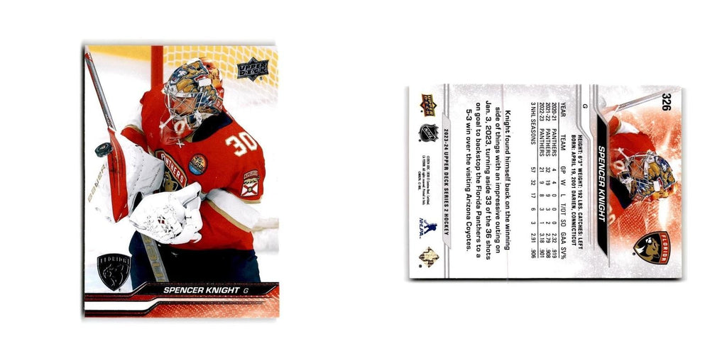 2023 Upper Deck Spencer Knight Florida Panthers #326