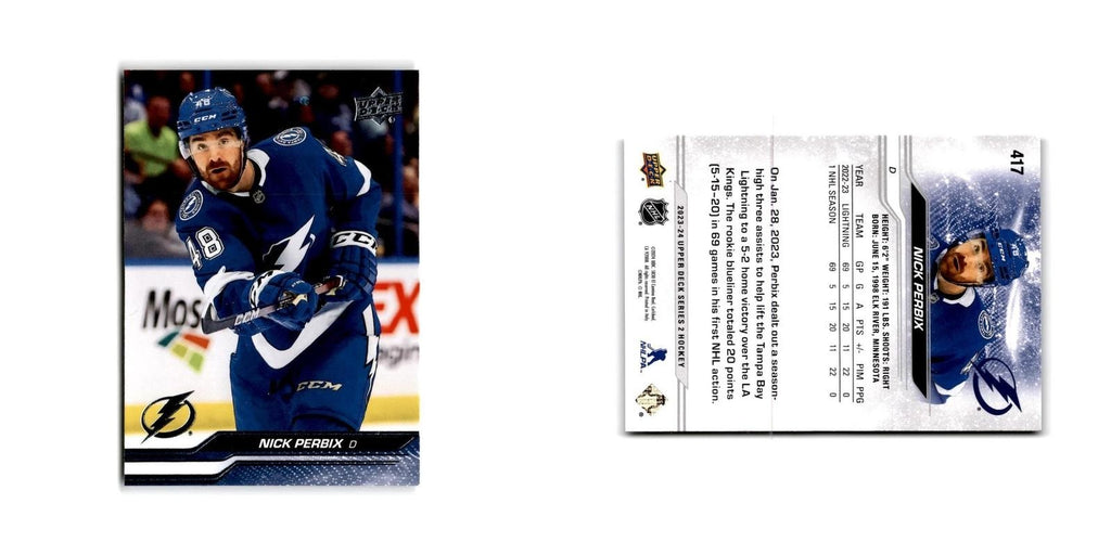 2023 Upper Deck Nick Perbix Tampa Bay Lightning #417