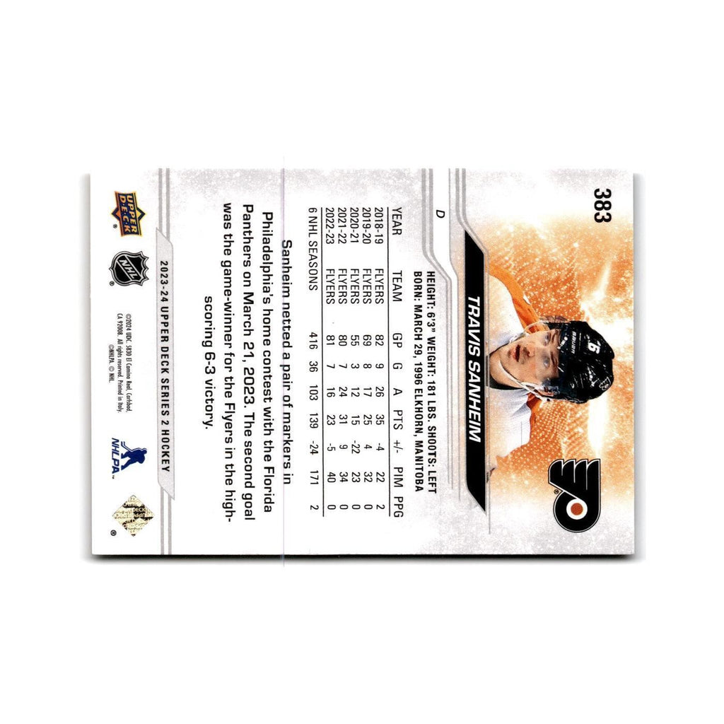 2023 Upper Deck Travis Sanheim Philadelphia Flyers #383