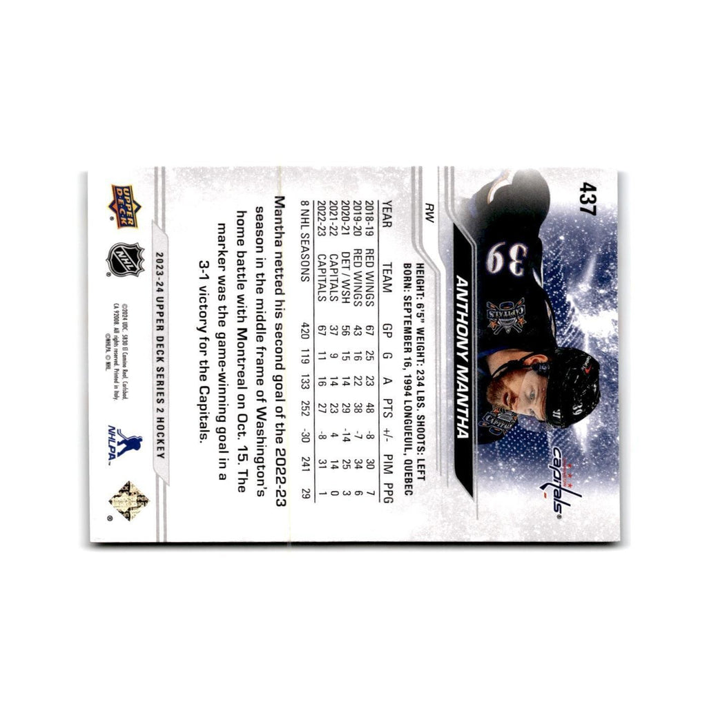 2023 Upper Deck Anthony Mantha Washington Capitals #437