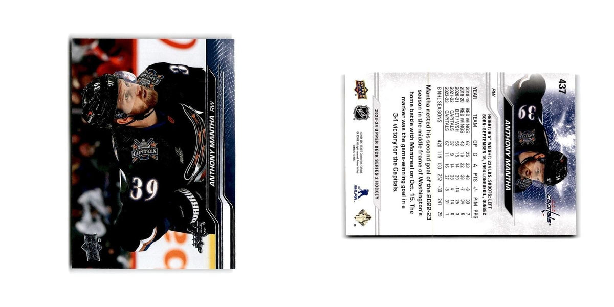 2023 Upper Deck Anthony Mantha Washington Capitals #437