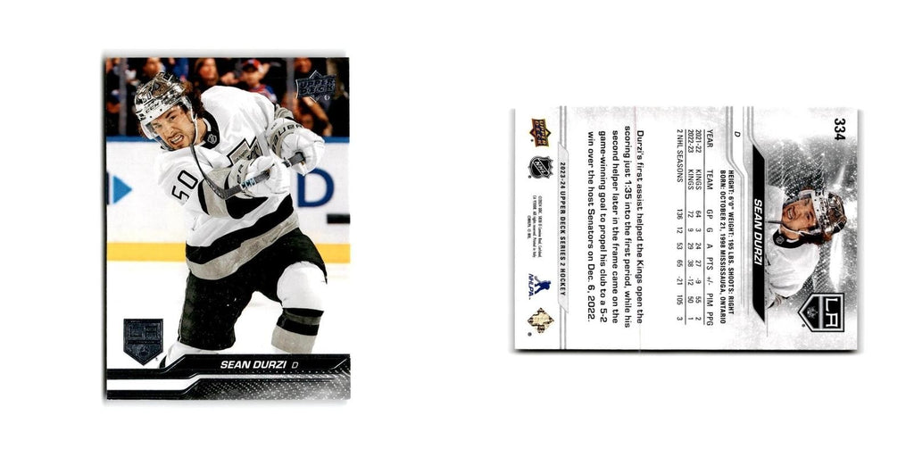 2023 Upper Deck Sean Durzi Los Angeles Kings #334