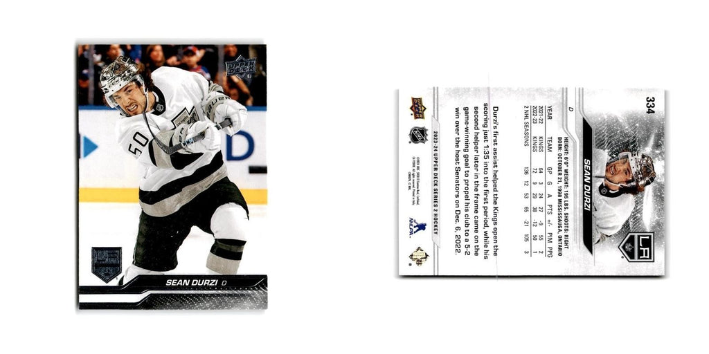 2023 Upper Deck Sean Durzi Los Angeles Kings #334