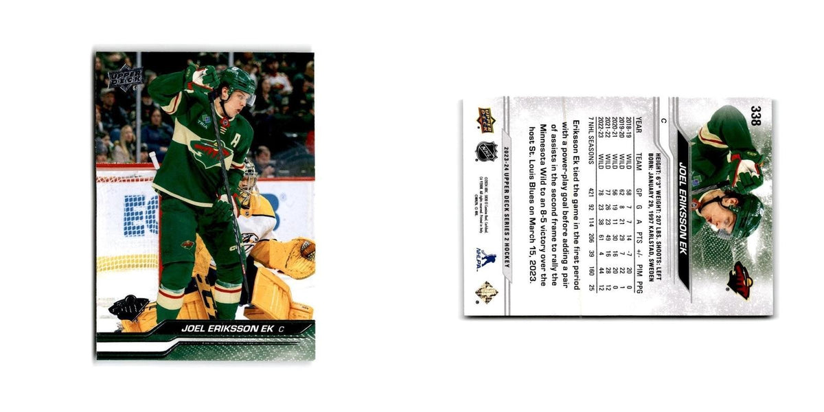 2023 Upper Deck Joel Eriksson Ek Minnesota Wild #338