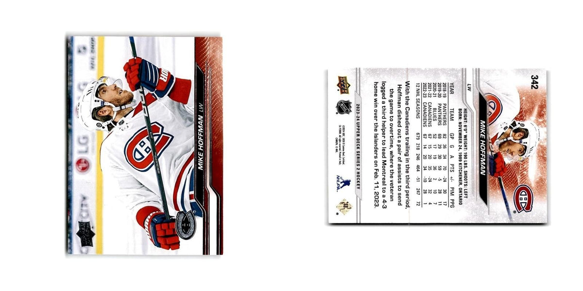 2023 Upper Deck Mike Hoffman Montreal Canadiens #342
