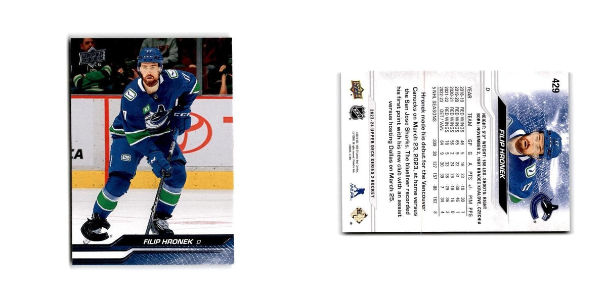 2023 Upper Deck Filip Hronek Vancouver Canucks #429