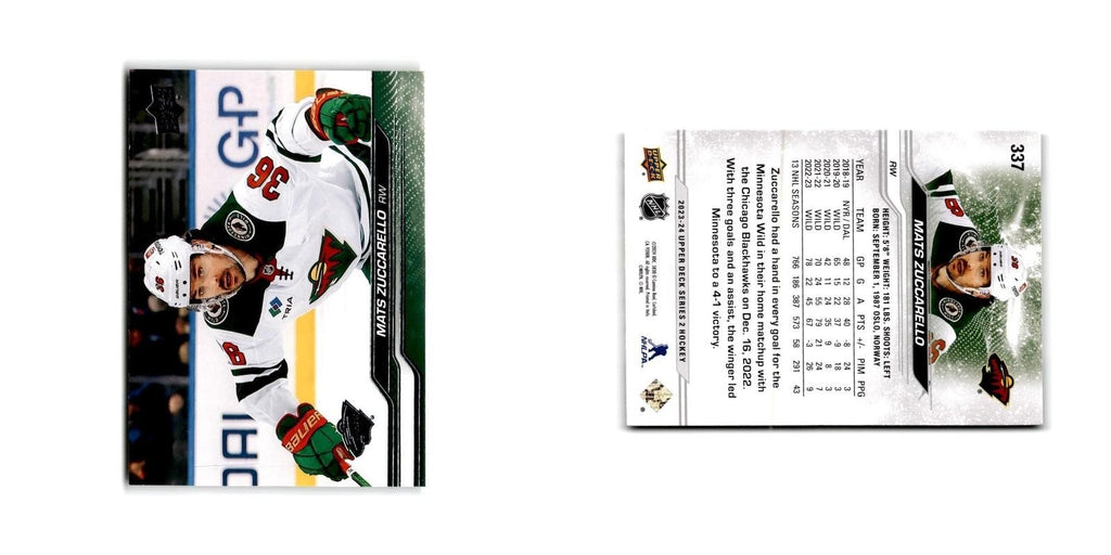 2023 Upper Deck Mats Zuccarello Minnesota Wild #337