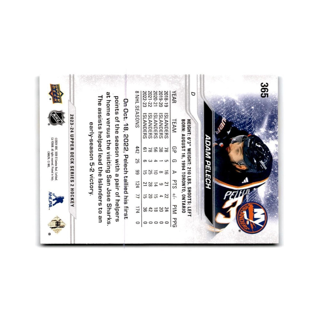 2023 Upper Deck Adam Pelech New York Islanders #365