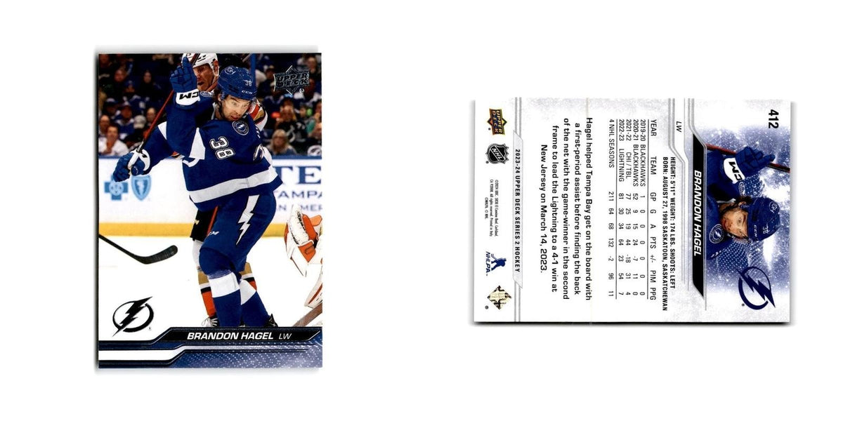 2023 Upper Deck Brandon Hagel Tampa Bay Lightning #412