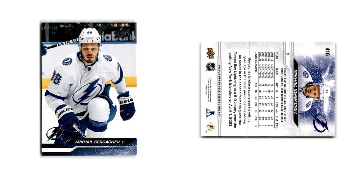 2023 Upper Deck Mikhail Sergachev Tampa Bay Lightning #416