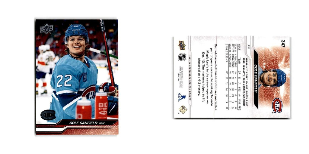 2023 Upper Deck Cole Caufield Montreal Canadiens #347