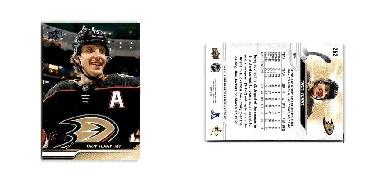 2023 Upper Deck Troy Terry Anaheim Ducks #252