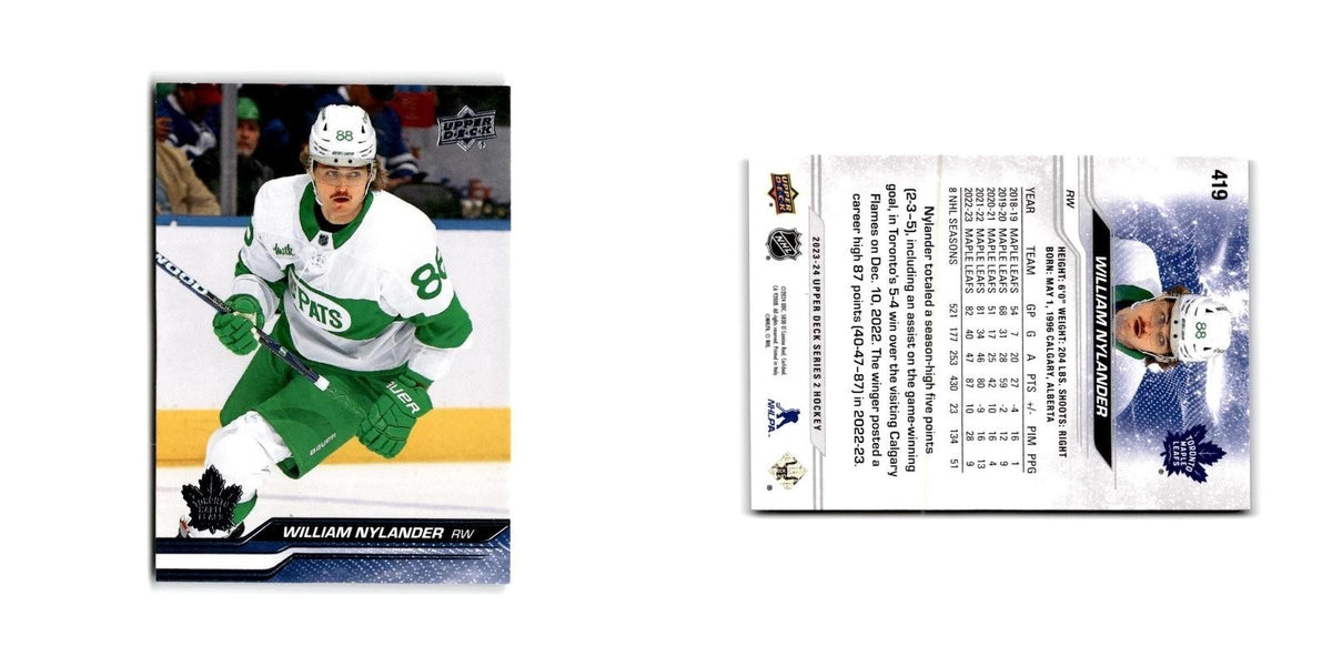 2023 Upper Deck William Nylander Toronto Maple Leafs #419