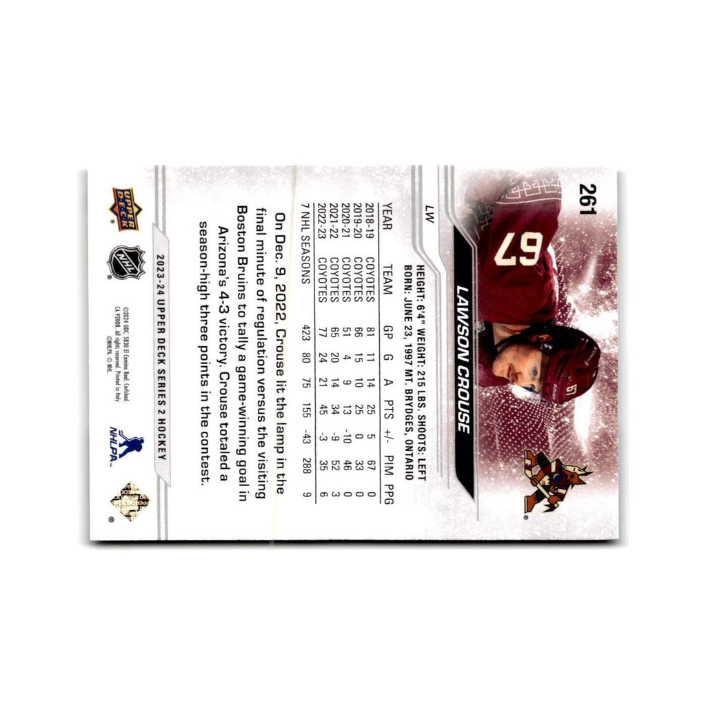2023 Upper Deck Lawson Crouse Arizona Coyotes #261