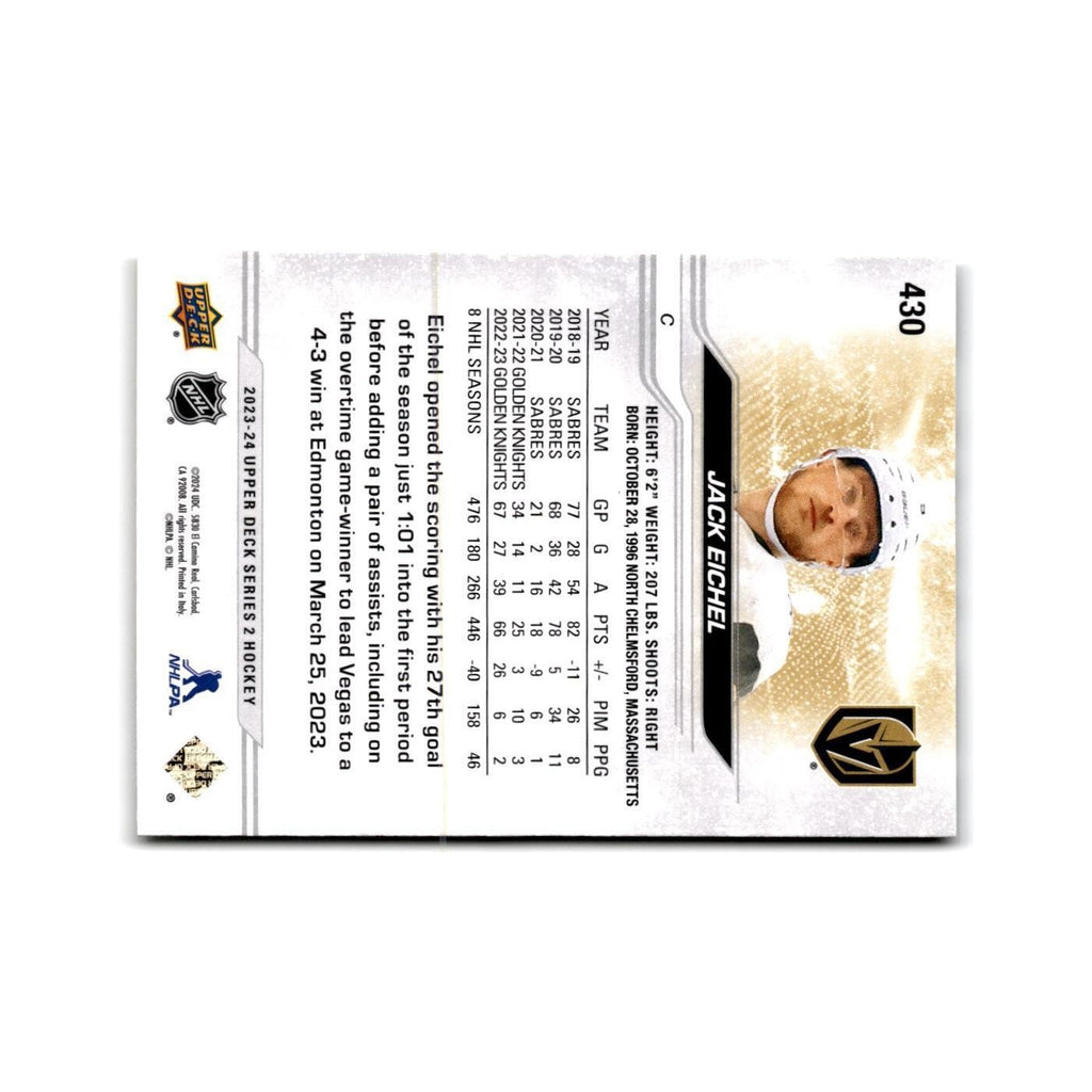 2023 Upper Deck Jack Eichel Vegas Golden Knights #430