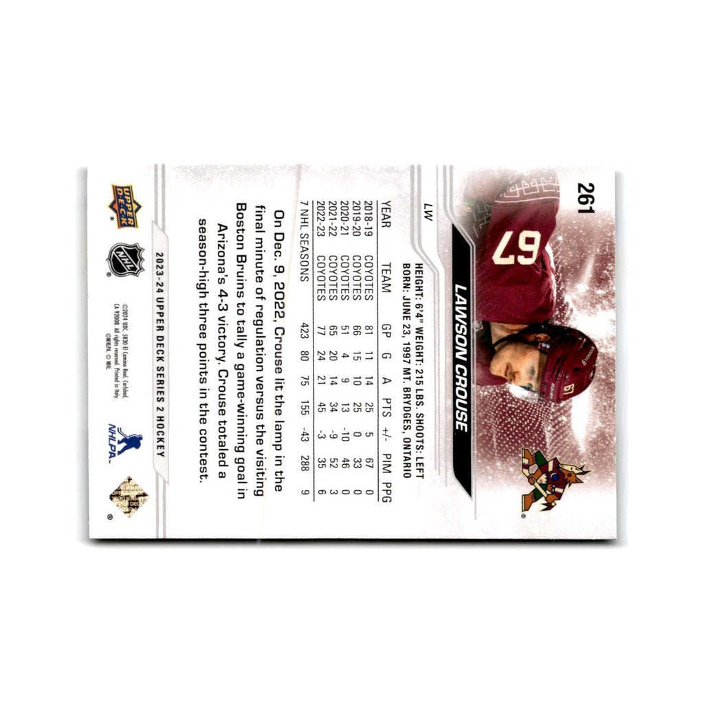 2023 Upper Deck Lawson Crouse Arizona Coyotes #261