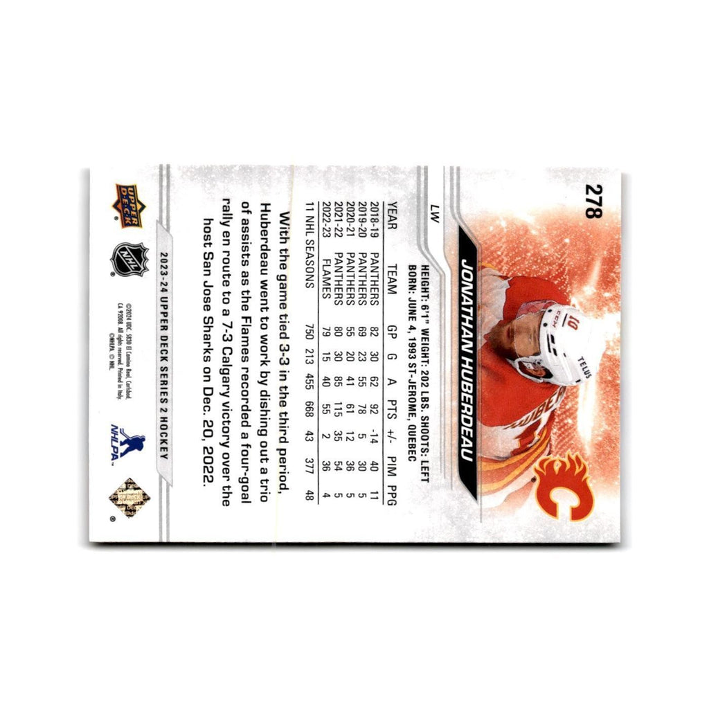 2023 Upper Deck Jonathan Huberdeau Calgary Flames #278