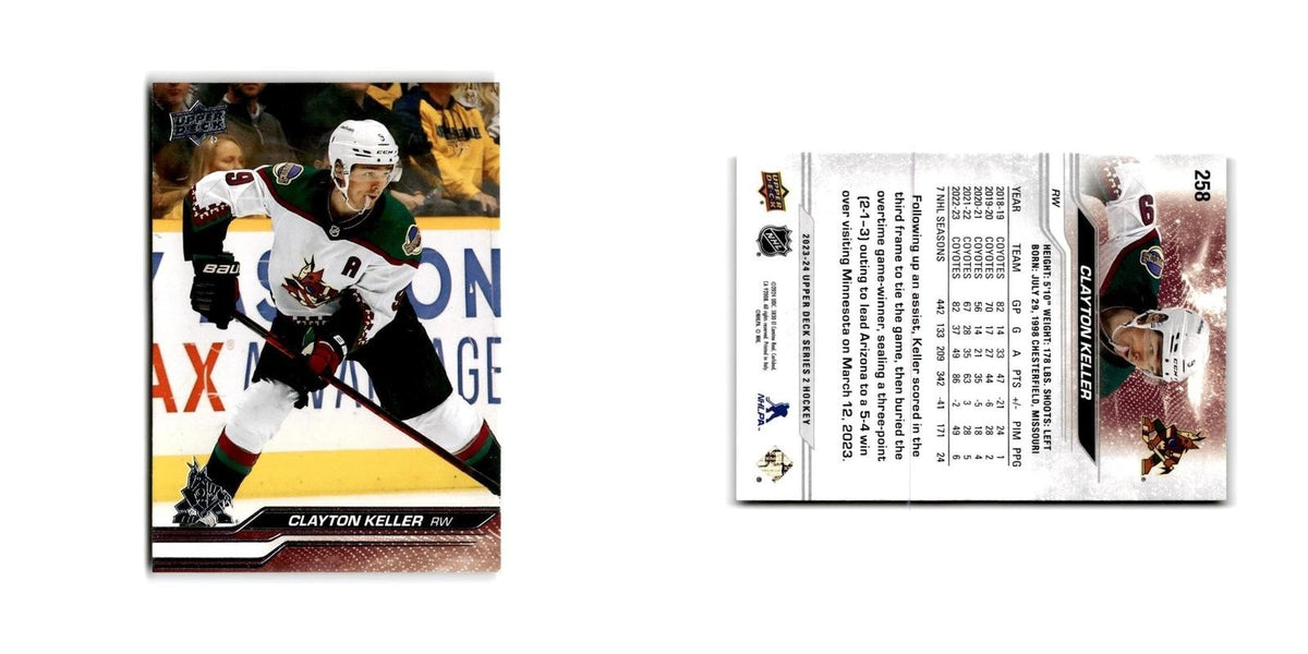2023 Upper Deck Clayton Keller Arizona Coyotes #258