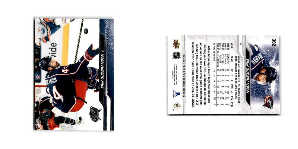 2023 Upper Deck Erik Gudbranson Columbus Blue Jackets #302