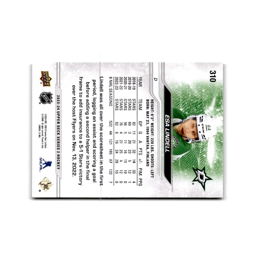 2023 Upper Deck Esa Lindell Dallas Stars #310