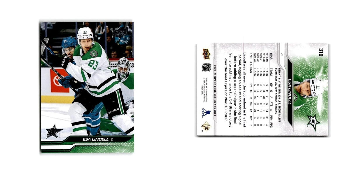 2023 Upper Deck Esa Lindell Dallas Stars #310